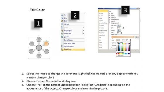 Process Hexagonal Boxes 6 Stages Tips For Writing Business Plan PowerPoint Templates