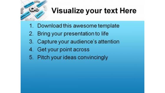 Process Organigram Business PowerPoint Backgrounds And Templates 1210