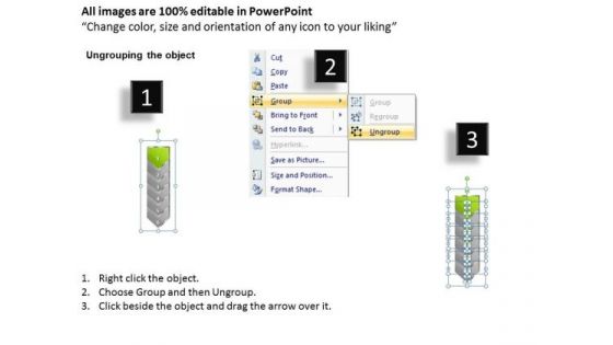 Process PowerPoint Template Arrow 6 Stages 1 Communication Skills Design