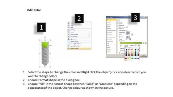 Process PowerPoint Template Arrow 6 Stages 1 Communication Skills Design