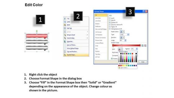 Process PowerPoint Template Arrow Using 3 Rectangles Business Plan Image