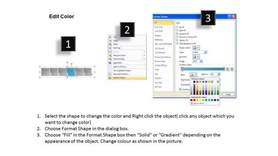 Process PowerPoint Template Steady Demonstration Of 6 Stages 5 Graphic
