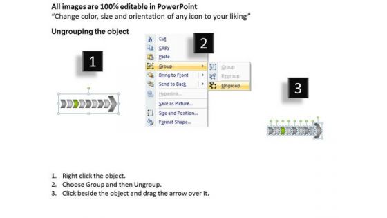 Process Ppt Background Consecutive Description Of 8 Curved Arrows PowerPoint 2010 4 Graphic
