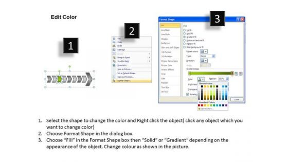 Process Ppt Background Consecutive Description Of 8 Curved Arrows PowerPoint 2010 4 Graphic