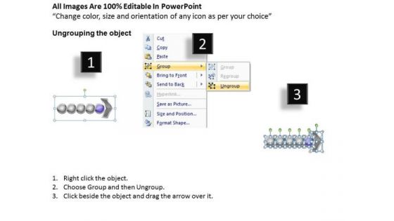 Process Ppt Collinear Representation Of 5 Concepts Business Communication PowerPoint 6 Design