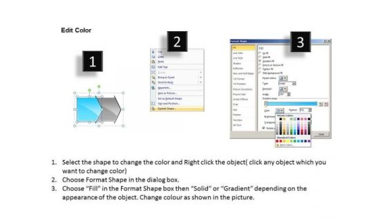 Process Ppt Theme Horizontal Illustration Through Shapes Arrows PowerPoint 2 Graphic
