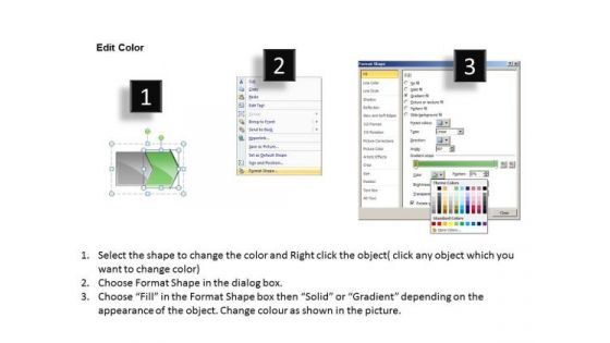 Process Ppt Theme Horizontal Illustration Through Shapes Arrows PowerPoint 3 Graphic