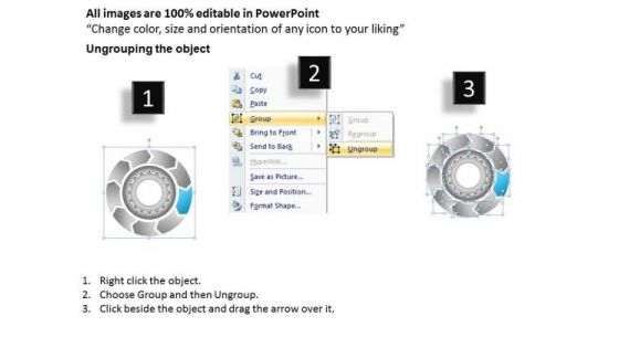 Process With Circular Flow Chart 9 Stages Short Business Plan Example PowerPoint Slides