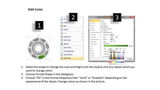 Process With Gears And Circular Arrows 8 Stages Business Plan PowerPoint Slides