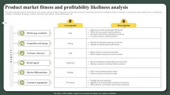 Product Market Fitness And Profitability Likeliness Analysis Successful Launch Ppt Template