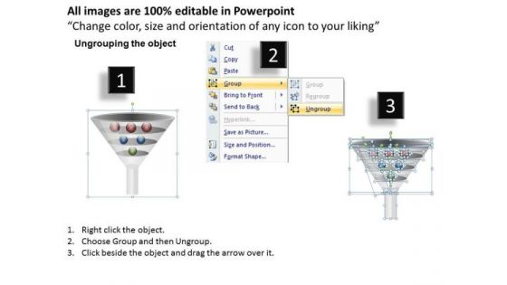 Professionally Created Funnel Diagram PowerPoint Slides