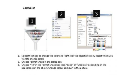 Professionally Created Funnel Diagram PowerPoint Slides