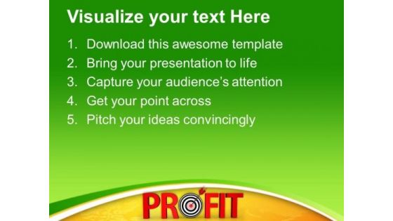 Profit Goal Achieved Business PowerPoint Templates Ppt Backgrounds For Slides 0413
