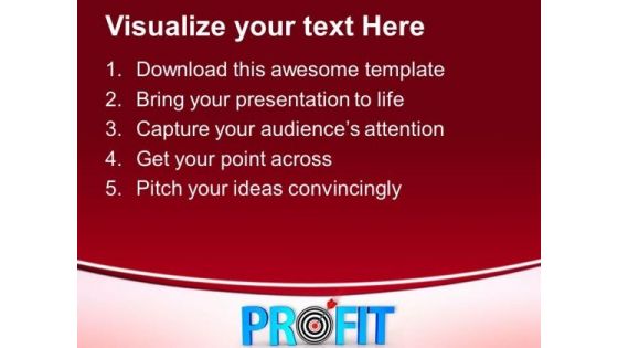 Profit Goal Achievement Success PowerPoint Templates Ppt Backgrounds For Slides 0413