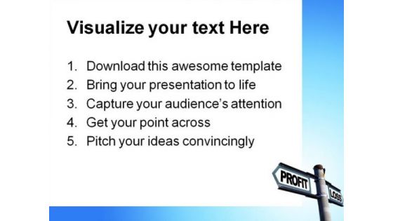 Profit Loss Business PowerPoint Themes And PowerPoint Slides 0811
