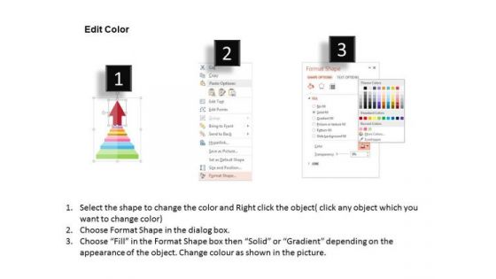 Progress Steps With Success Arrow PowerPoint Templates