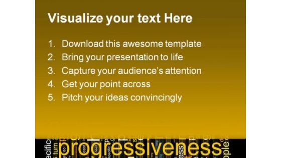 Progressiveness Business PowerPoint Templates And PowerPoint Backgrounds 0811