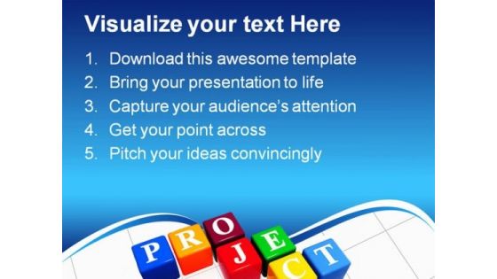 Project Business PowerPoint Backgrounds And Templates 1210