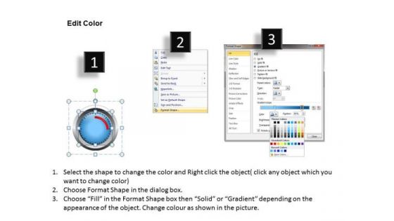 Project Completion Barometer PowerPoint Template