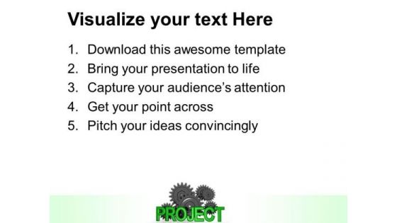 Project Gear With Cogs Industrial PowerPoint Templates And PowerPoint Themes 0512