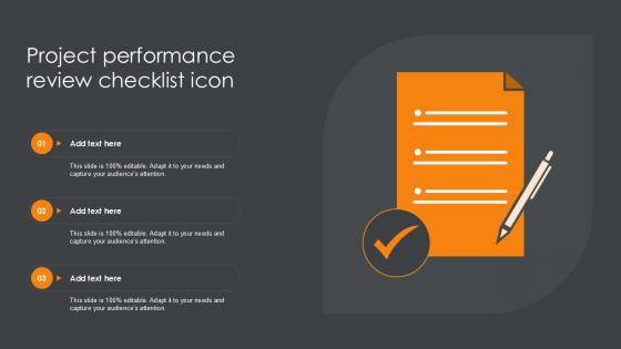 Project Performance Review Checklist Icon PPT Slide SS Project Performance Review Checklist Icon PPT Slide SS