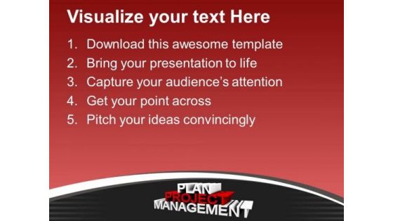 Project Planning And Management PowerPoint Templates Ppt Backgrounds For Slides 0413