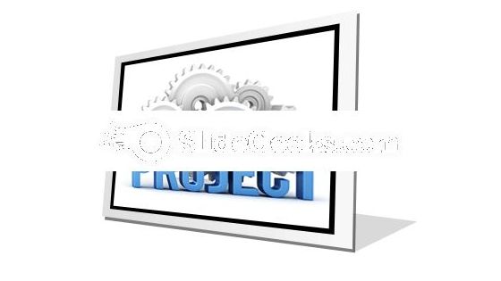 Project With Cogs PowerPoint Icon F Project With Cogs PowerPoint Icon F