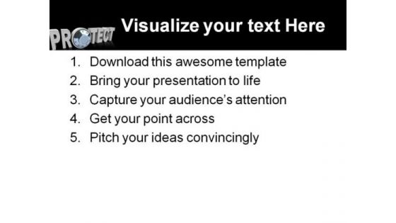 Protect Internet PowerPoint Template 1110