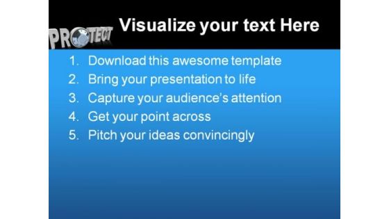 Protect Internet PowerPoint Template 1110