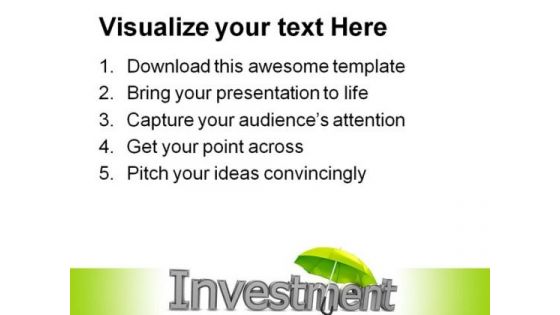Protect Investment Business PowerPoint Backgrounds And Templates 1210