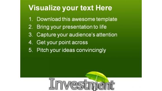 Protect Investment Business PowerPoint Backgrounds And Templates 1210