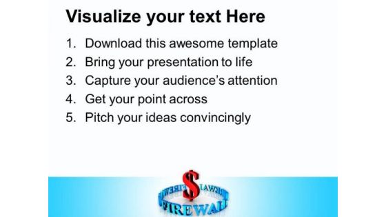 Protect Your Dollars From Fraud Internet PowerPoint Templates Ppt Backgrounds For Slides 0313