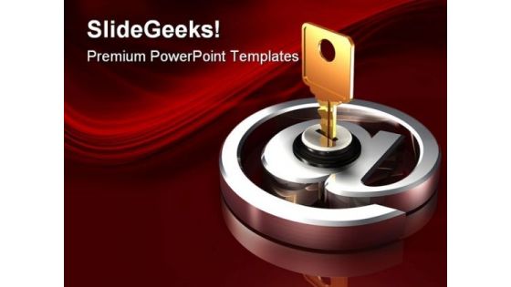 Protected Email Security PowerPoint Templates And PowerPoint Backgrounds 0211