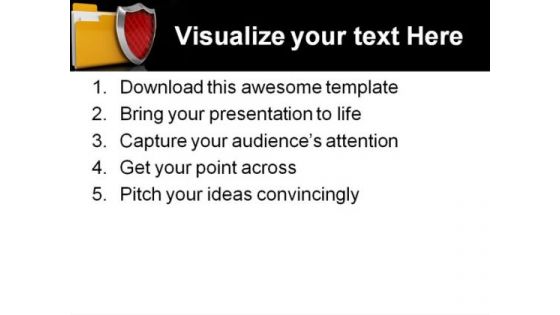 Protected Folder Security PowerPoint Templates And PowerPoint Backgrounds 0211
