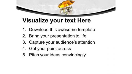 Protecting Money For Future PowerPoint Templates Ppt Backgrounds For Slides 0213