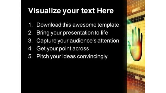 Protection Business PowerPoint Template 0810