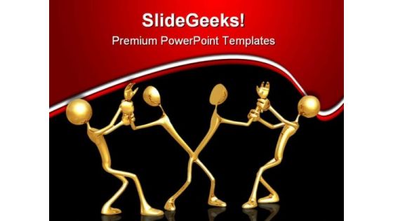Pulled Apart Metaphor PowerPoint Templates And PowerPoint Backgrounds 0811