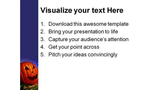 Pumkin Nature PowerPoint Template 0910