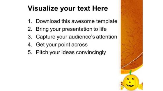 Pumpkin Autumn Nature PowerPoint Templates And PowerPoint Themes 0812