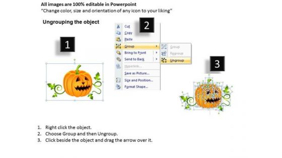 Pumpkin PowerPoint Graphics Halloween Ppt Slides