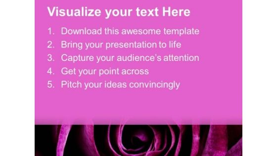 Purple Rose Background PowerPoint Templates Ppt Backgrounds For Slides 0613