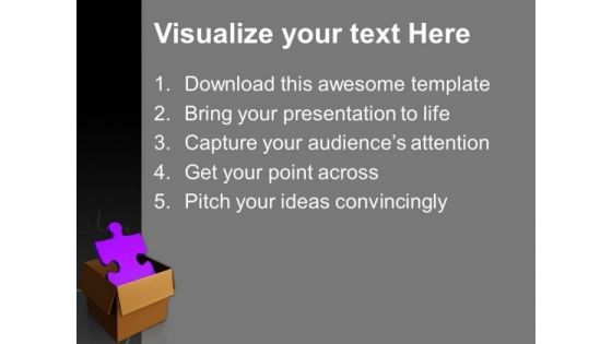 Purple Solution Puzzle Business PowerPoint Templates And PowerPoint Themes 1112