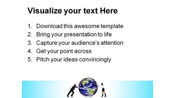 Push Globe Business PowerPoint Templates And PowerPoint Backgrounds 0211