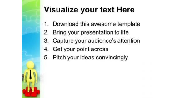 Put A Step Forward PowerPoint Templates Ppt Backgrounds For Slides 0713