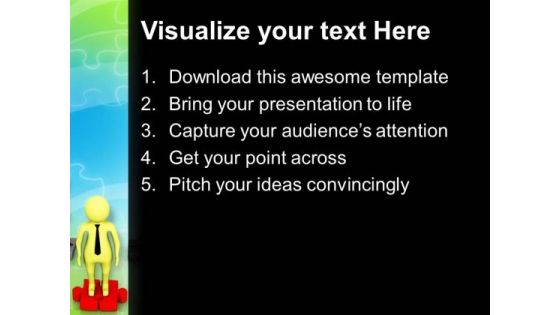 Put A Step Forward PowerPoint Templates Ppt Backgrounds For Slides 0713