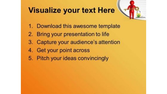Put A Strong Security For Business PowerPoint Templates Ppt Backgrounds For Slides 0713