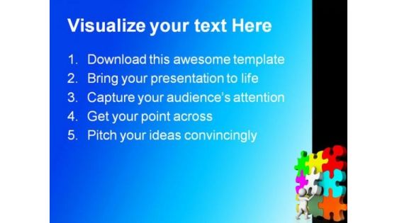 Put Final Puzzle Business PowerPoint Templates And PowerPoint Backgrounds 0411