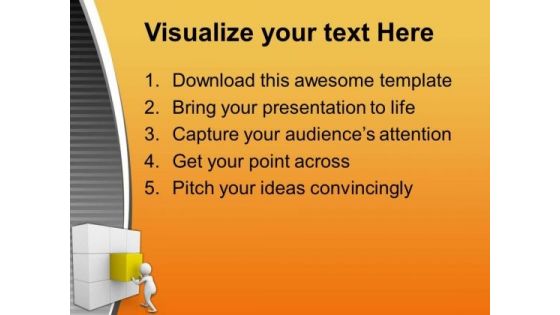 Put Last Cube Of Solution PowerPoint Templates Ppt Backgrounds For Slides 0713