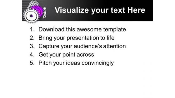 Put Right Gear And Improve Process PowerPoint Templates Ppt Backgrounds For Slides 0713