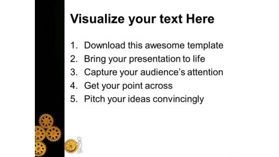 Put Right Gear To Move The Process PowerPoint Templates Ppt Backgrounds For Slides 0613
